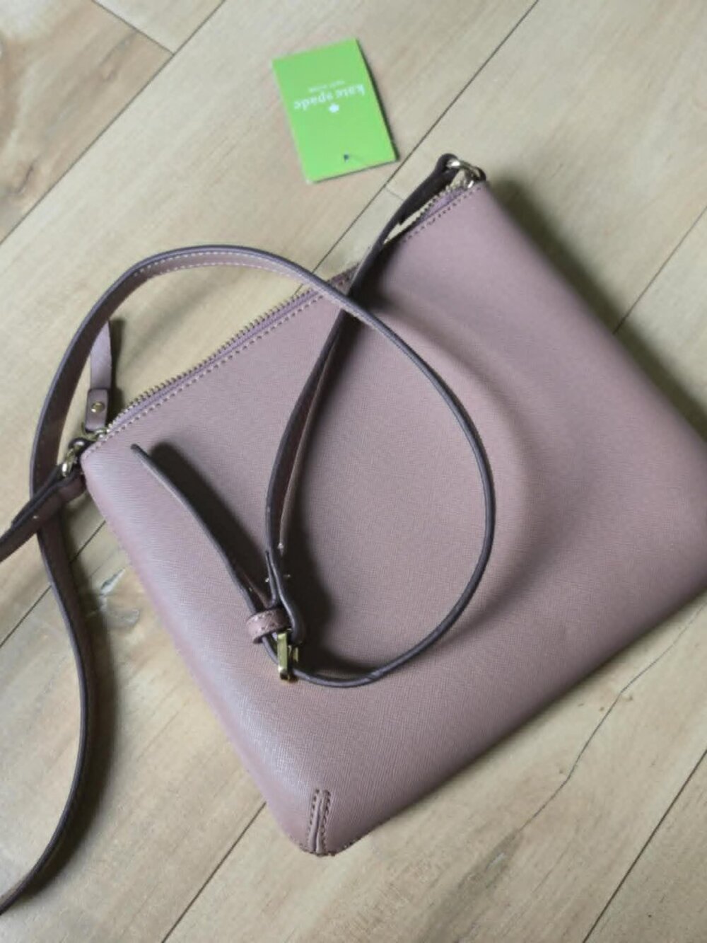 Kate Spade New York Pink Saffiano Leather Crossbody Bag NWT - Picture 9 of 11